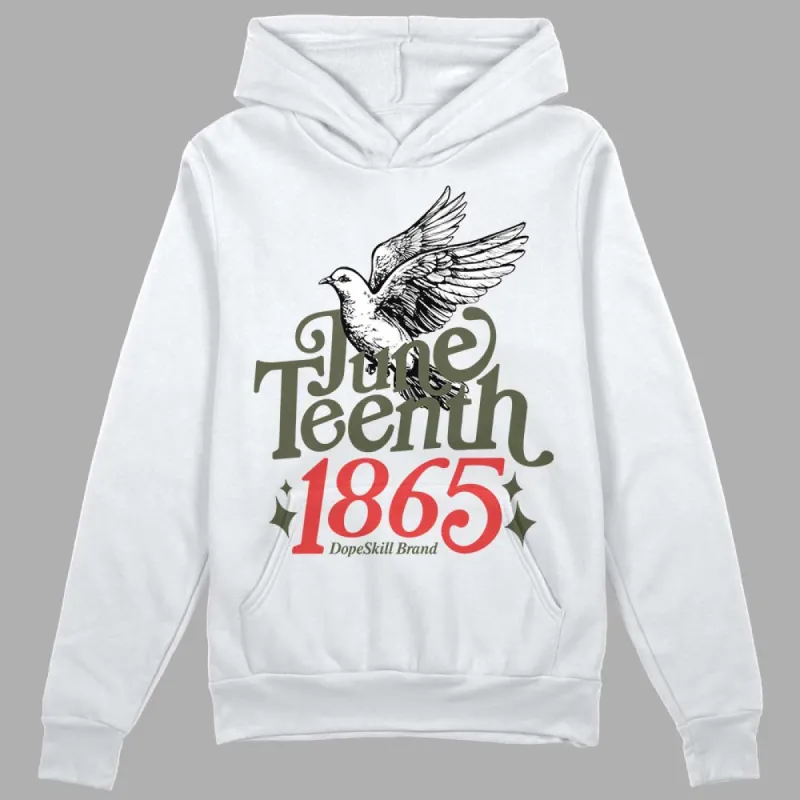Dunk Mystic Red Cargo Khaki DopeSkill Hoodie Sweatshirt Juneteenth 1865 Graphic sold by DopeSkill