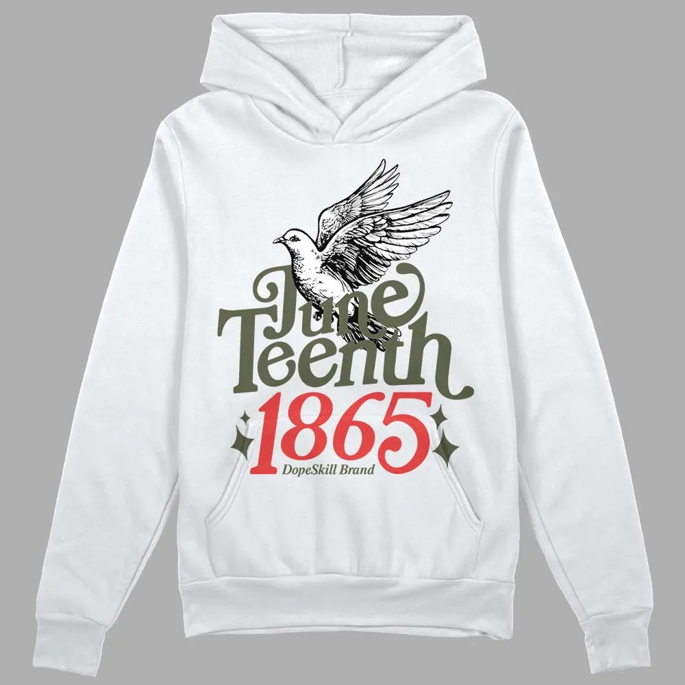 Dunk Mystic Red Cargo Khaki DopeSkill Hoodie Sweatshirt Juneteenth 1865 Graphic sold by DopeSkill