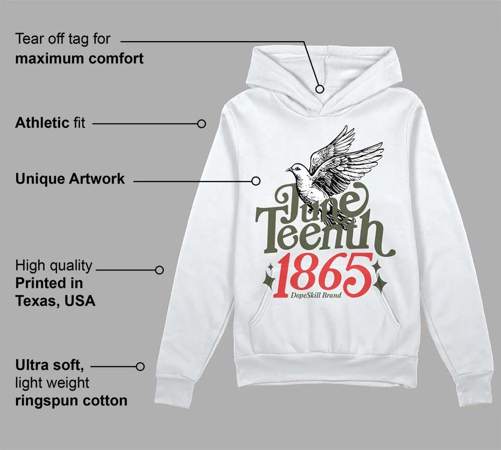 Dunk Mystic Red Cargo Khaki DopeSkill Hoodie Sweatshirt Juneteenth 1865 Graphic sold by DopeSkill product image thumbnail 3