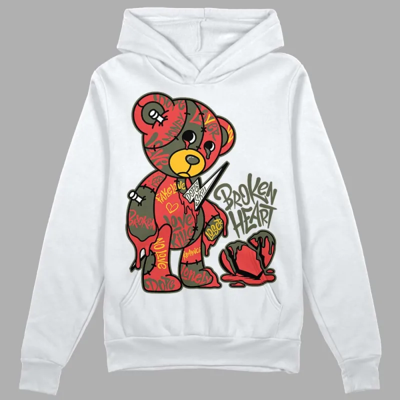 Dunk Mystic Red Cargo Khaki DopeSkill Hoodie Sweatshirt Broken Heart Graphic sold by DopeSkill