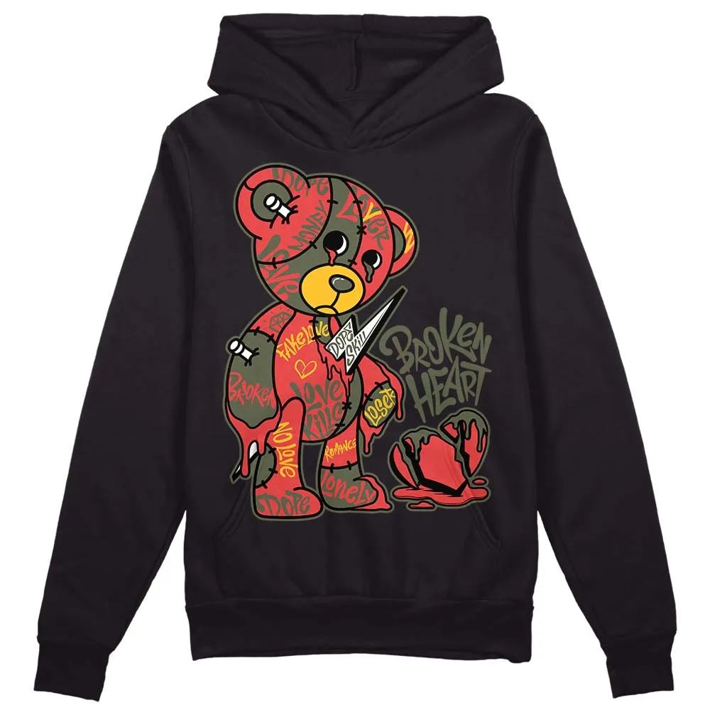 Dunk Mystic Red Cargo Khaki DopeSkill Hoodie Sweatshirt Broken Heart Graphic sold by DopeSkill product image thumbnail 2
