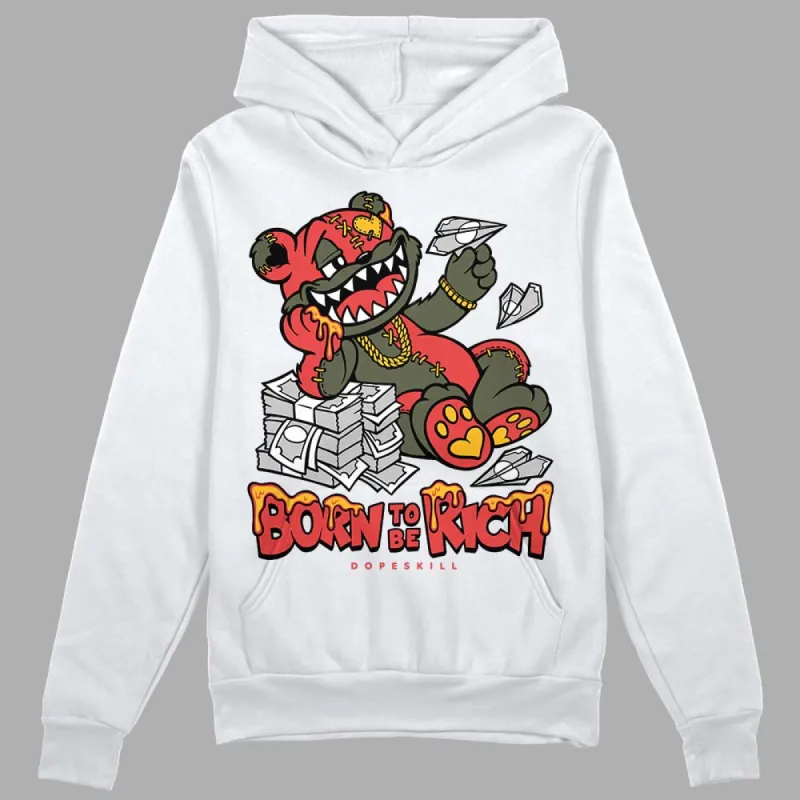 Dunk Mystic Red Cargo Khaki DopeSkill Hoodie Sweatshirt Born To Be Rich Graphic sold by DopeSkill