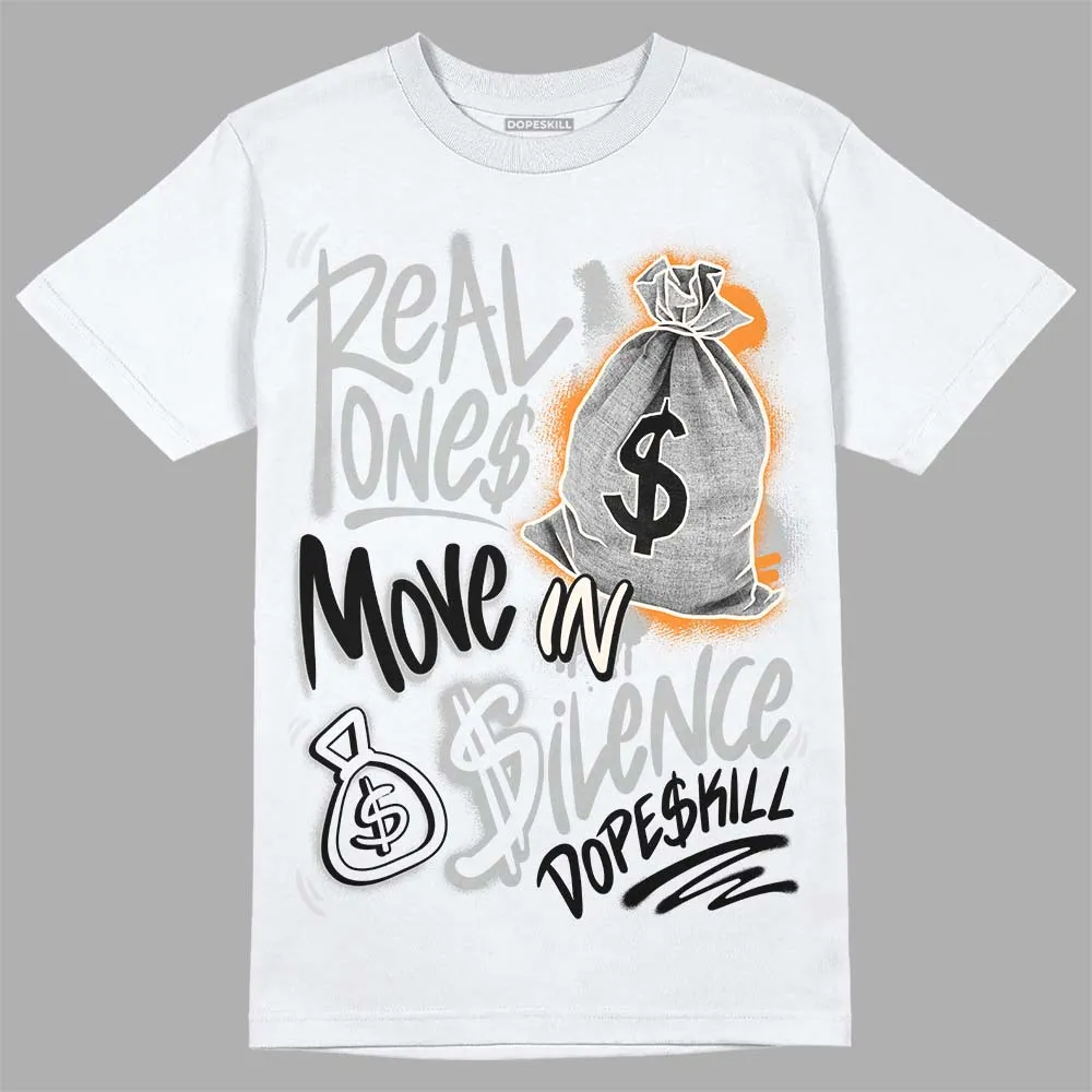Dunk Cool Grey DopeSkill T-Shirt Real Ones Move In Silence Graphic sold by DopeSkill product image thumbnail 2