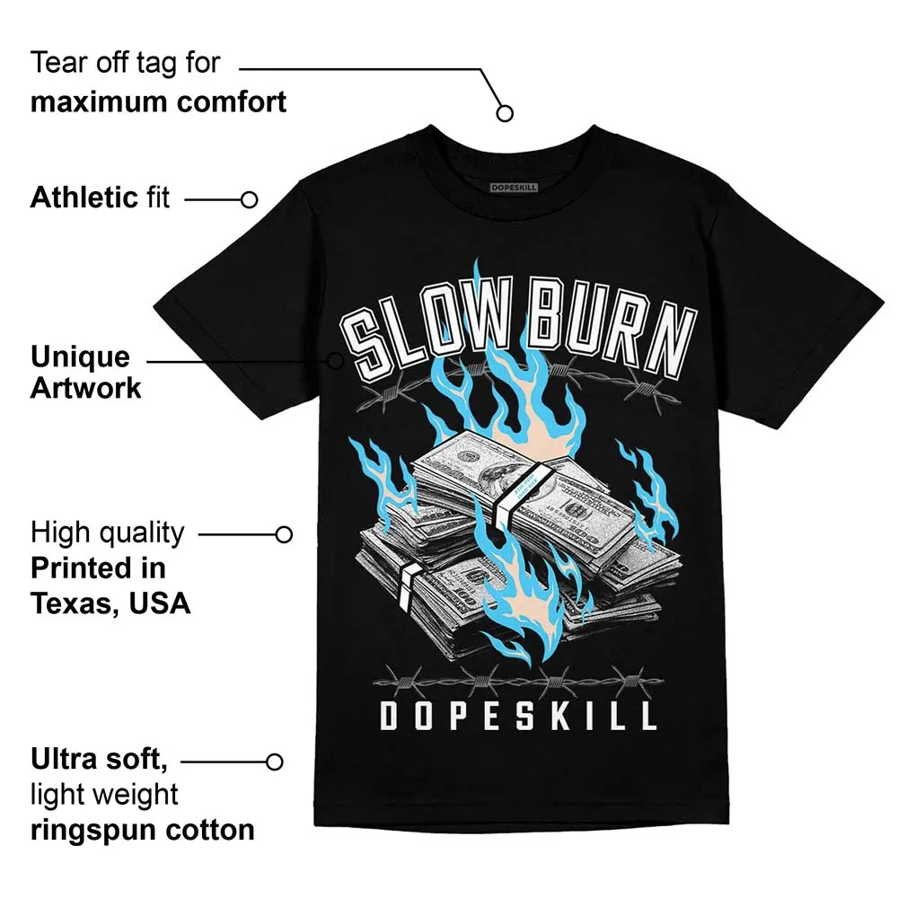 Sail Black 2s DopeSkill T-Shirt Slow Burn Graphic sold by DopeSkill product image thumbnail 3