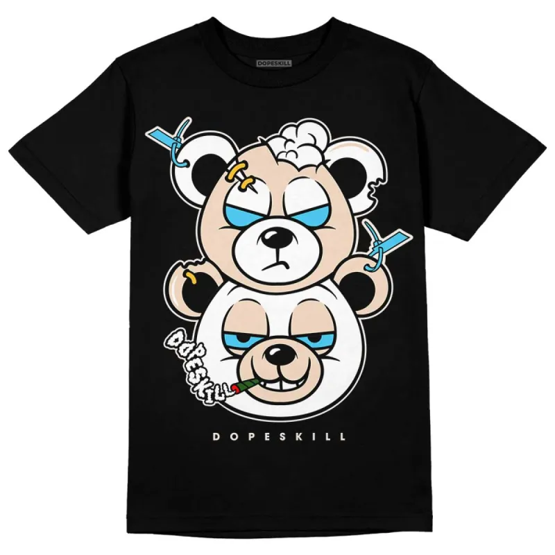 Sail Black 2s DopeSkill T-Shirt New Double Bear Graphic sold by DopeSkill