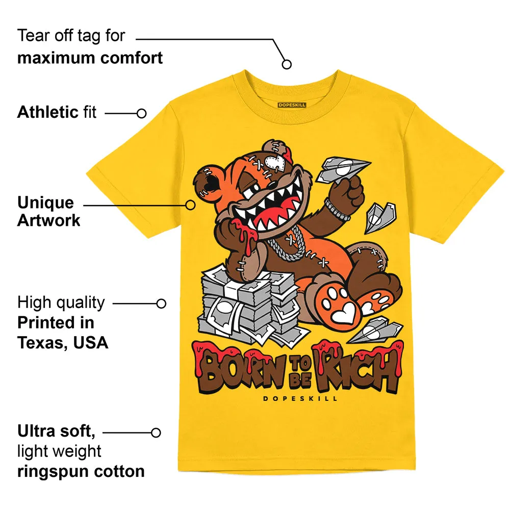 Yellow Collection DopeSkill Gold T-shirt Born To Be Rich Graphic sold by DopeSkill product image thumbnail 2