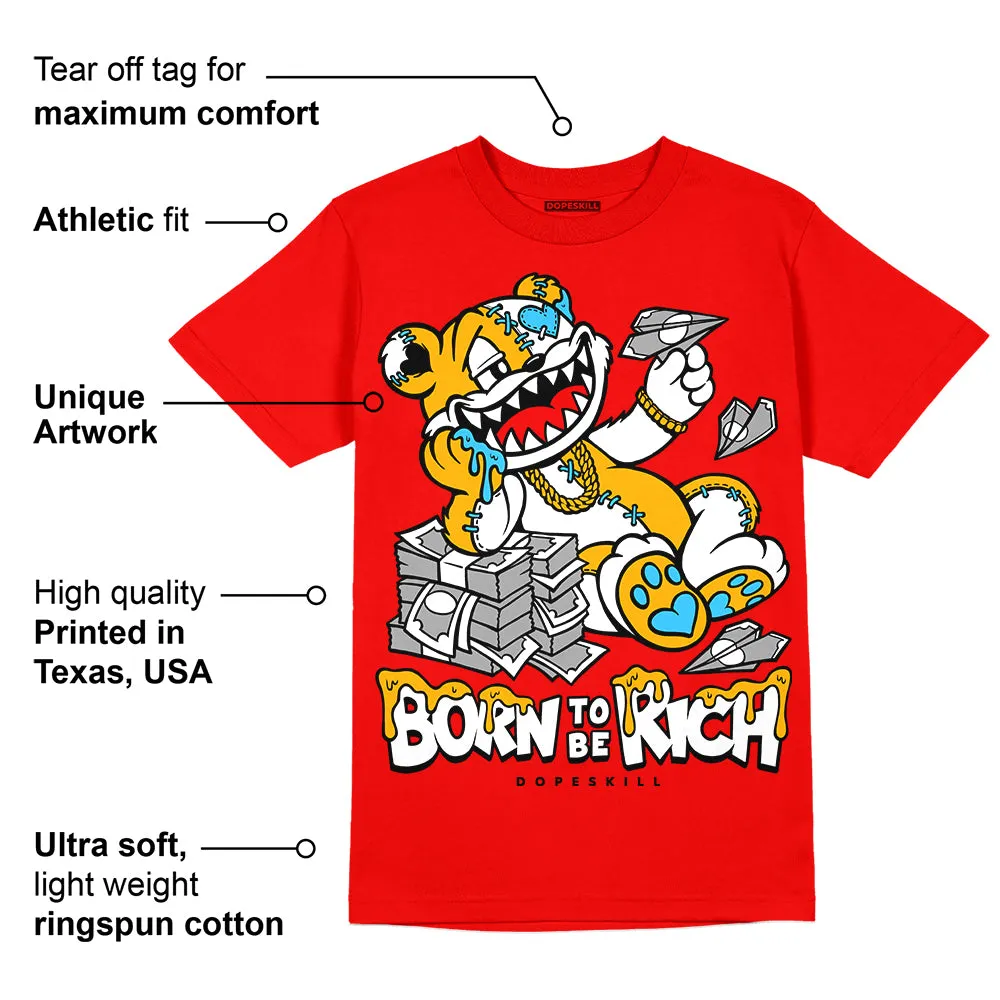 Red Collection DopeSkill Red T-shirt Born To Be Rich Graphic sold by DopeSkill product image thumbnail 2