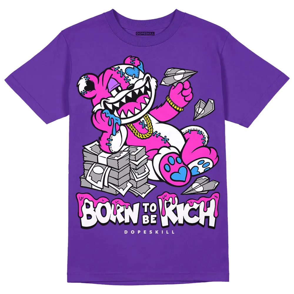 PURPLE Collection DopeSkill Purple T-shirt Born To Be Rich Graphic sold by DopeSkill