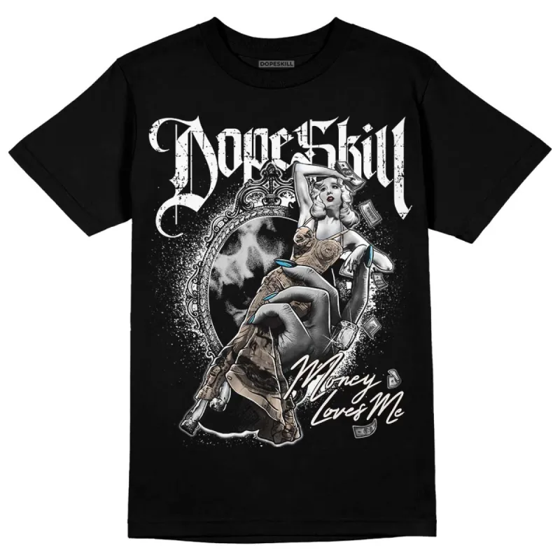 Sail Black 2s DopeSkill T-Shirt Money Loves Me Graphic sold by DopeSkill