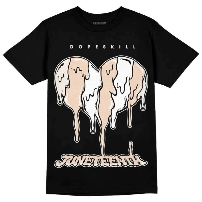 Sail Black 2s DopeSkill T-Shirt Juneteenth Heart Graphic sold by DopeSkill