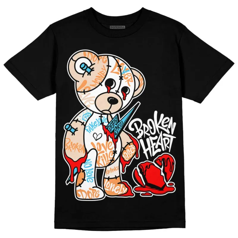 Sail Black 2s DopeSkill T-Shirt Broken Heart Graphic sold by DopeSkill