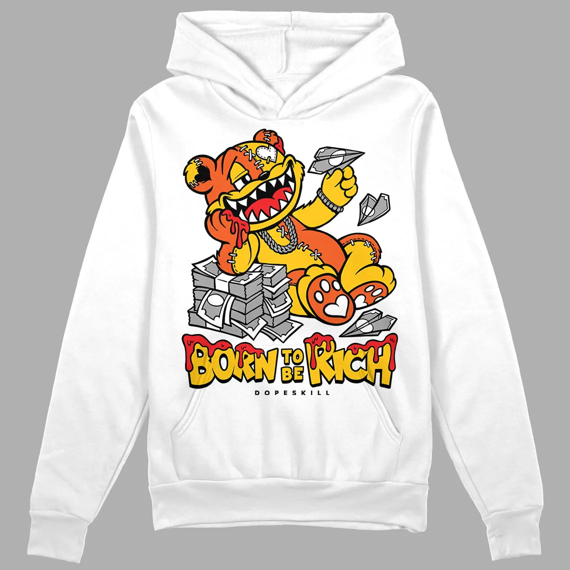 Yellow Collection DopeSkill Hoodie Sweatshirt Born To Be Rich Graphic sold by DopeSkill product image thumbnail 2