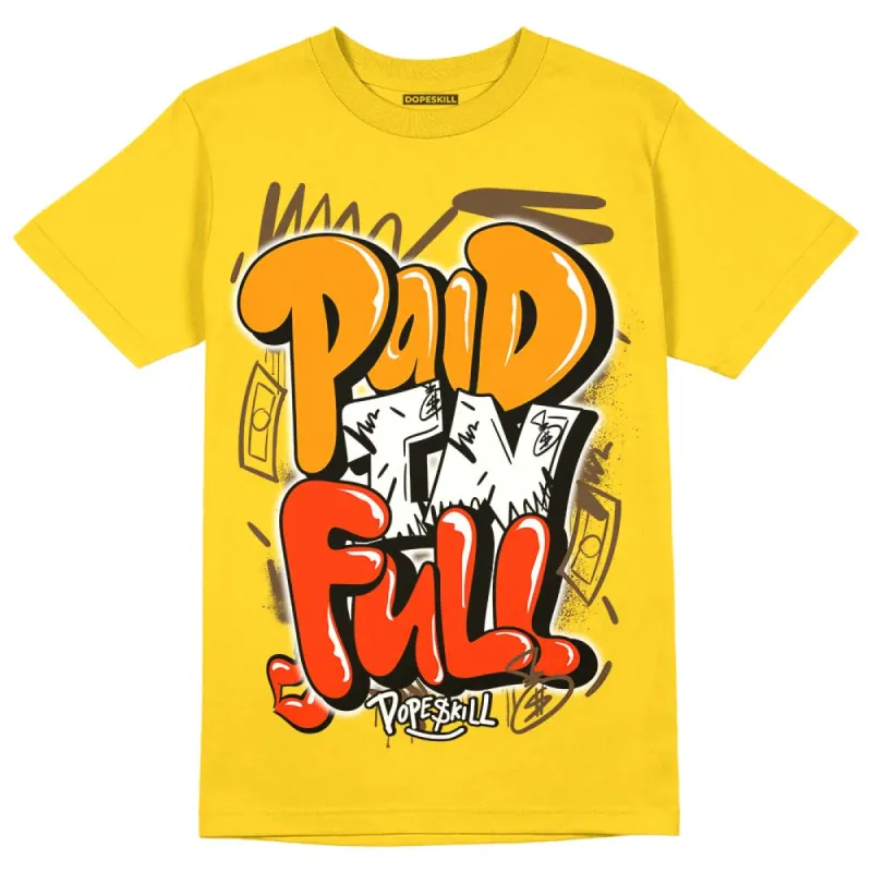 Yellow Ochre 6s DopeSkill Yellow T-shirt New Paid In Full Graphic sold by DopeSkill
