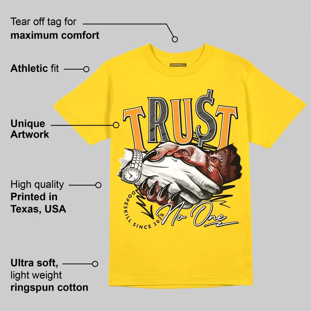 Yellow Ochre 6s DopeSkill Yellow T-shirt Trust No One Graphic sold by DopeSkill product image thumbnail 2