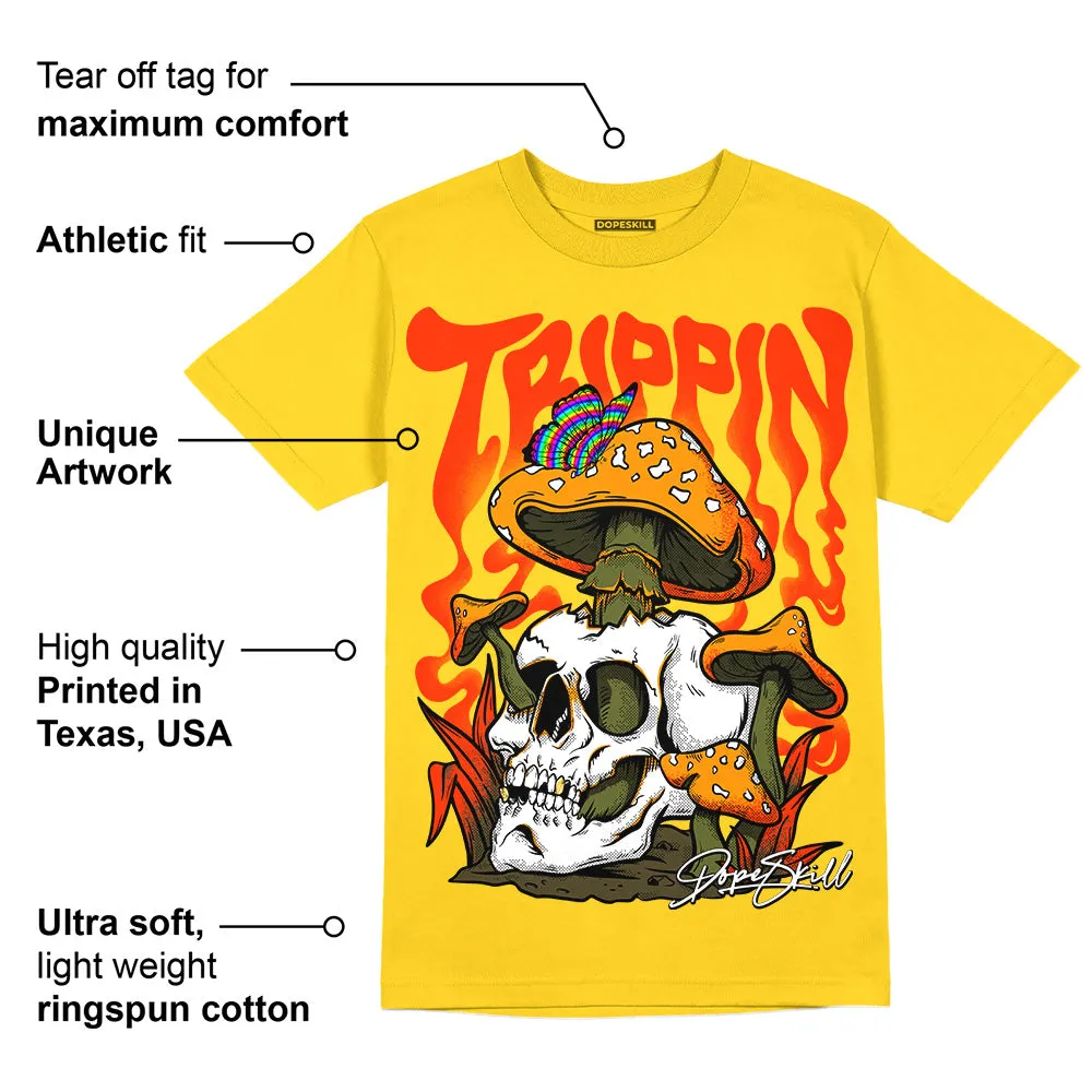 Yellow Ochre 6s DopeSkill Yellow T-shirt Trippin Graphic sold by DopeSkill product image thumbnail 2