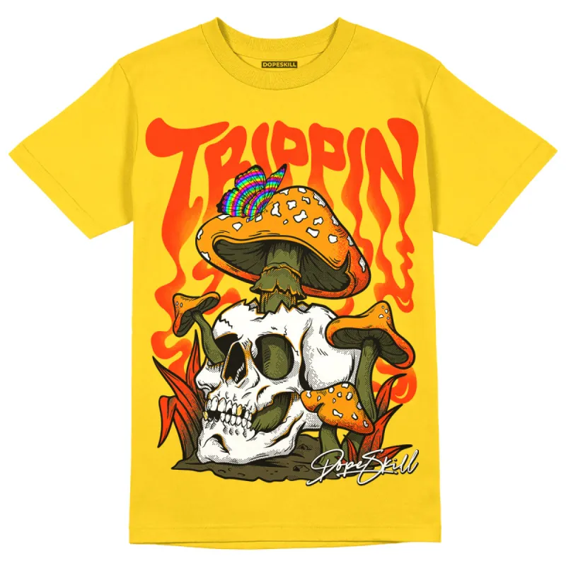 Yellow Ochre 6s DopeSkill Yellow T-shirt Trippin Graphic sold by DopeSkill