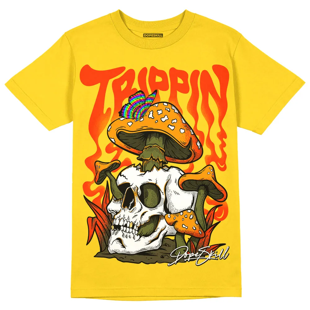 Yellow Ochre 6s DopeSkill Yellow T-shirt Trippin Graphic sold by DopeSkill