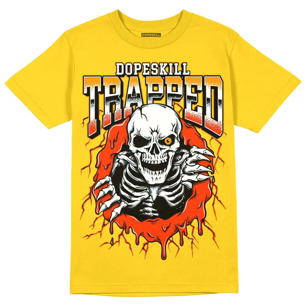 Yellow Ochre 6s DopeSkill Yellow T-shirt Trapped Halloween Graphic sold by DopeSkill