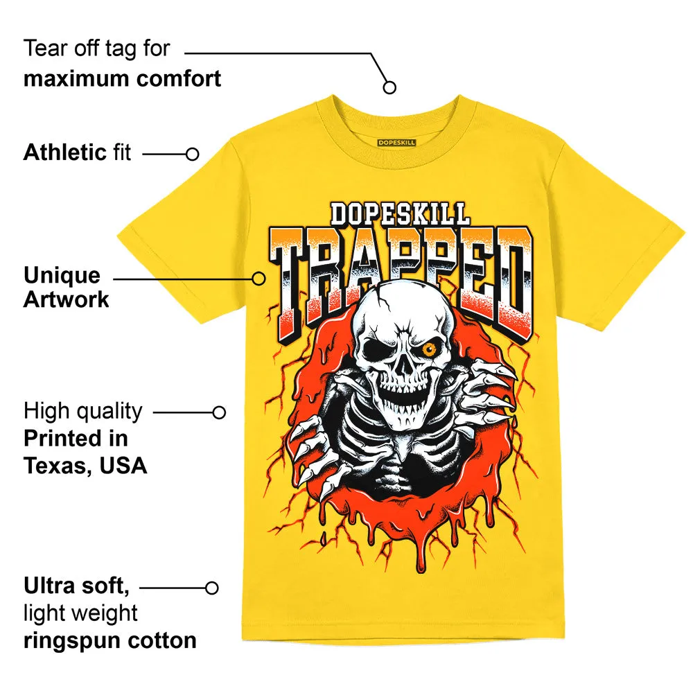 Yellow Ochre 6s DopeSkill Yellow T-shirt Trapped Halloween Graphic sold by DopeSkill product image thumbnail 2