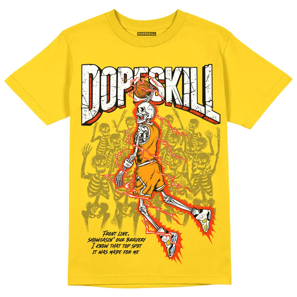 Yellow Ochre 6s DopeSkill Yellow T-shirt Thunder Dunk Graphic sold by DopeSkill