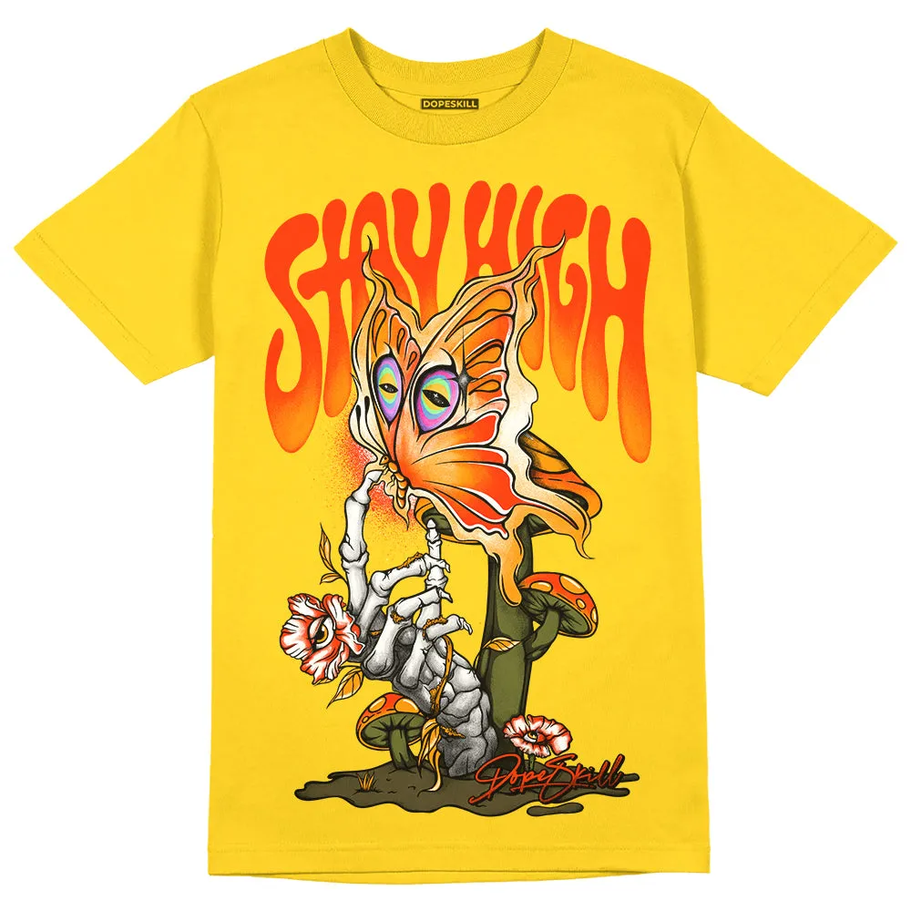 Yellow Ochre 6s DopeSkill Yellow T-shirt Stay High Graphic sold by DopeSkill