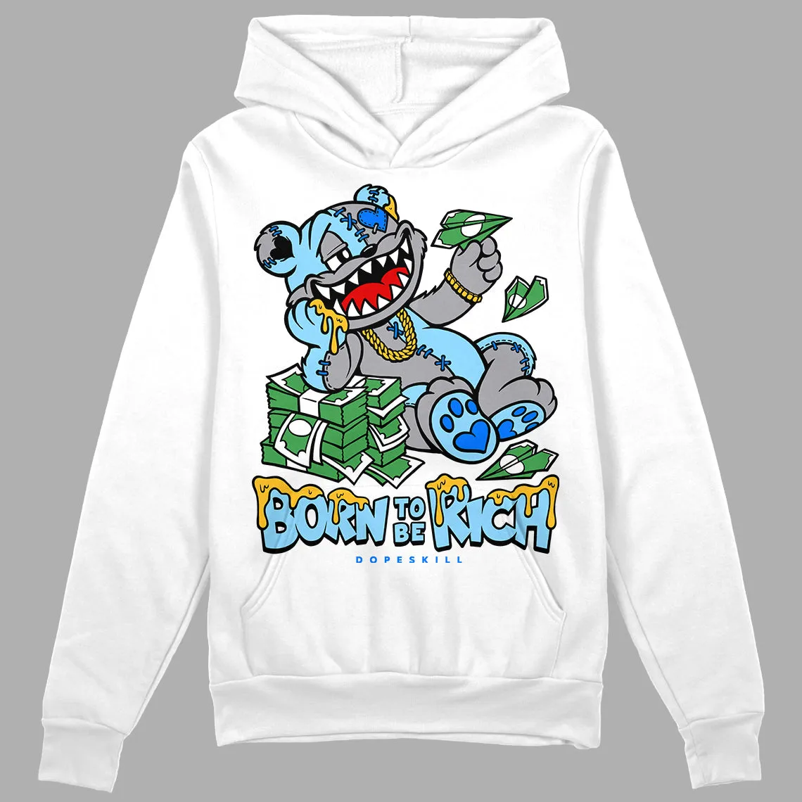 Chambray 7s DopeSkill Hoodie Sweatshirt Born To Be Rich Graphic sold by DopeSkill product image thumbnail 2