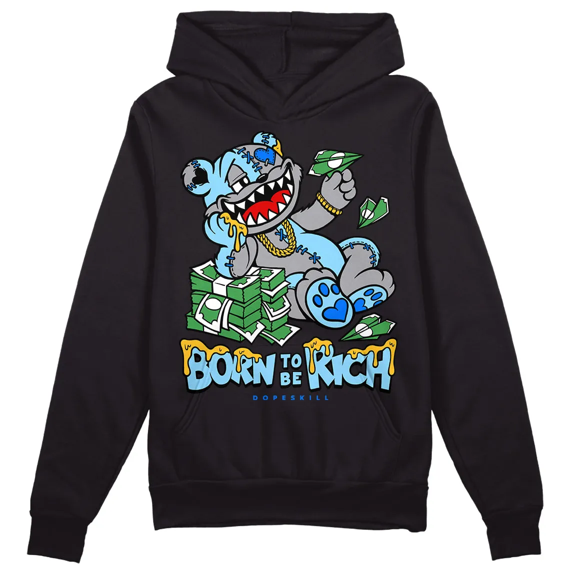 Chambray 7s DopeSkill Hoodie Sweatshirt Born To Be Rich Graphic sold by DopeSkill
