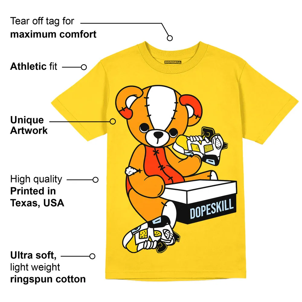 Yellow Ochre 6s DopeSkill Yellow T-shirt Sneakerhead BEAR Graphic sold by DopeSkill product image thumbnail 2