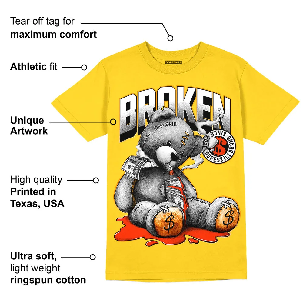 Yellow Ochre 6s DopeSkill Yellow T-shirt Sick Bear Graphic sold by DopeSkill product image thumbnail 2