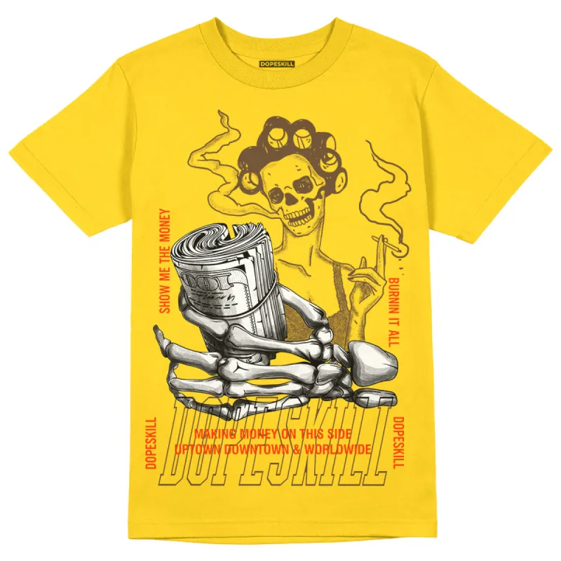 Yellow Ochre 6s DopeSkill Yellow T-shirt Show Me The Money Graphic sold by DopeSkill