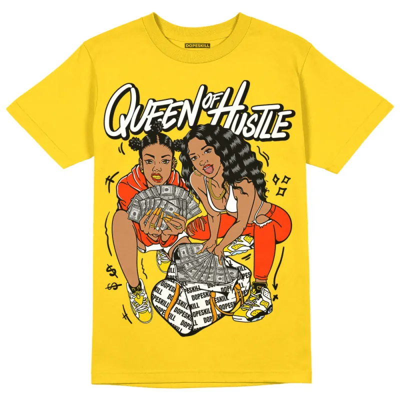 Yellow Ochre 6s DopeSkill Yellow T-shirt Queen Of Hustle Graphic sold by DopeSkill