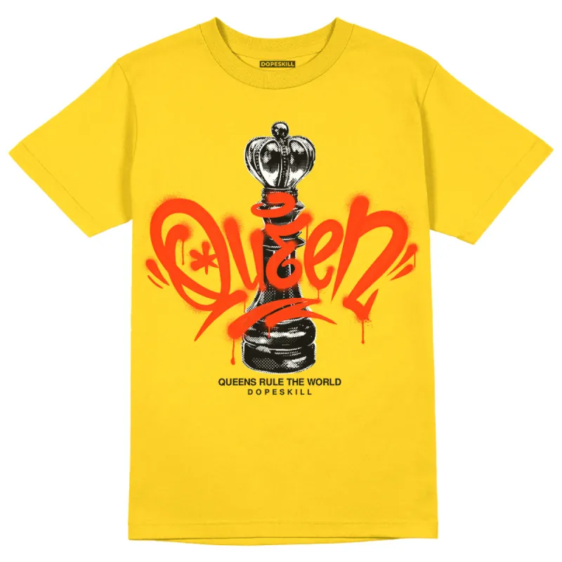 Yellow Ochre 6s DopeSkill Yellow T-shirt Queen Chess Graphic sold by DopeSkill