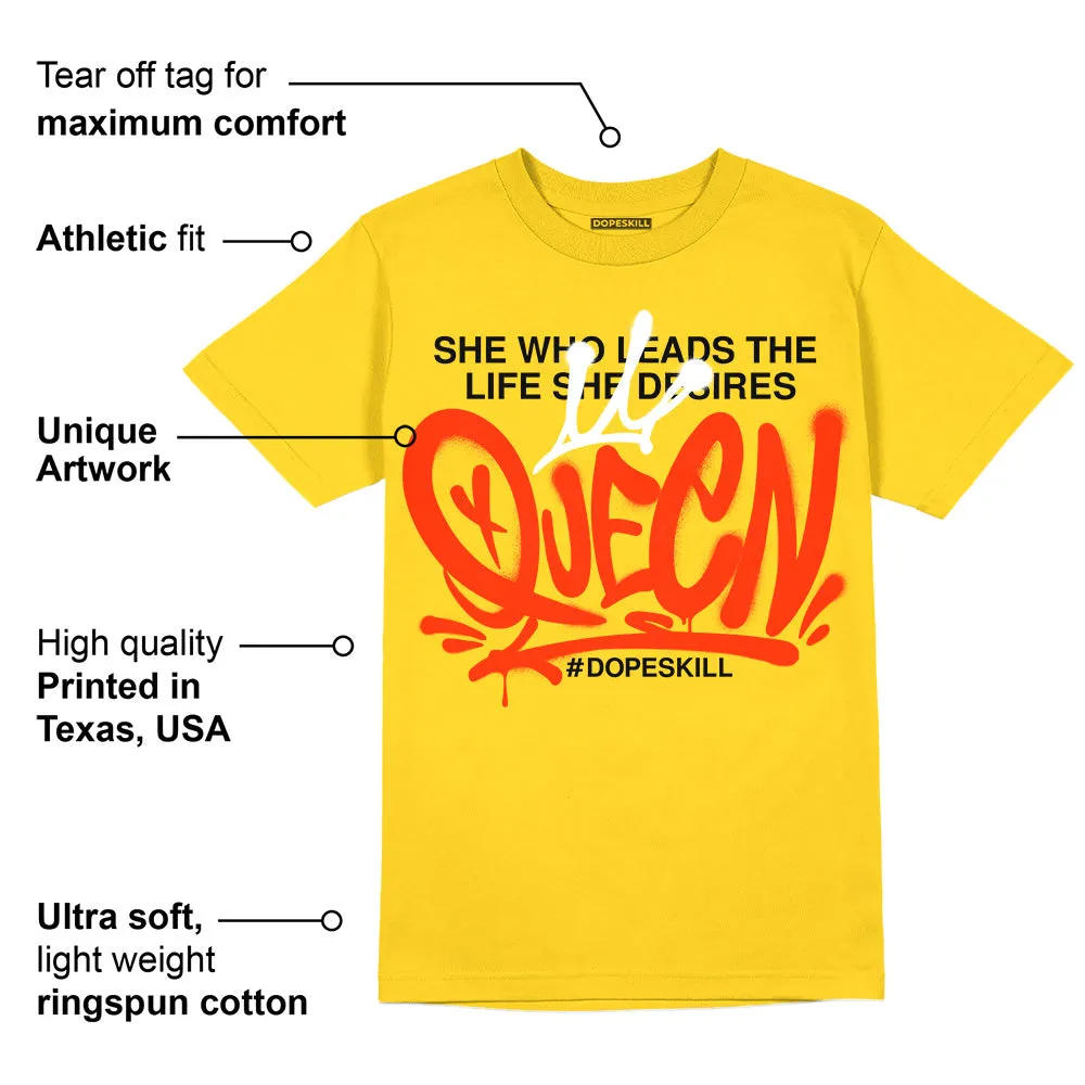 Yellow Ochre 6s DopeSkill Yellow T-shirt Queen Graphic sold by DopeSkill product image thumbnail 2