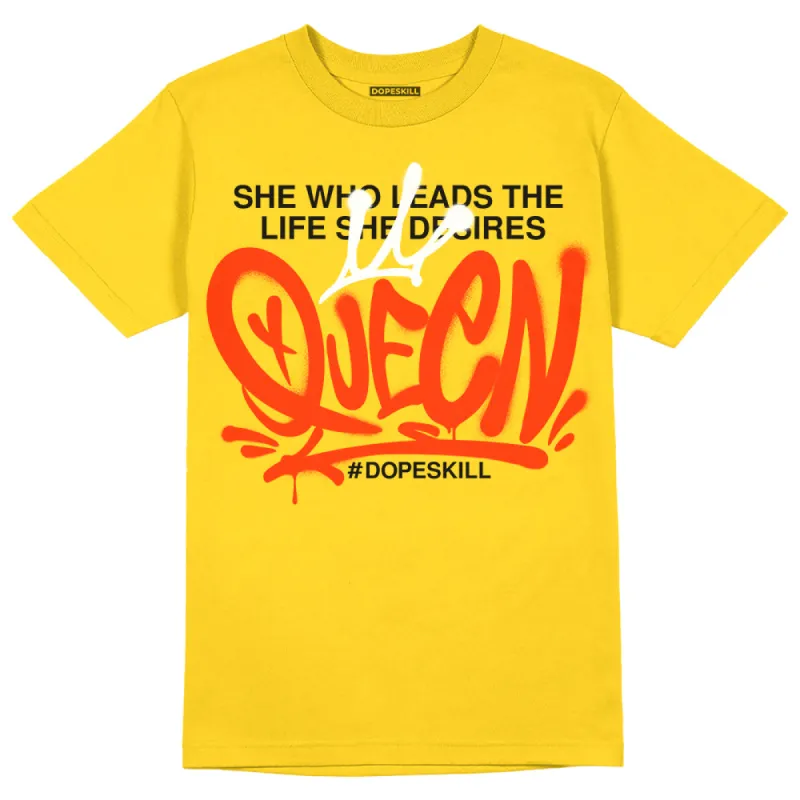 Yellow Ochre 6s DopeSkill Yellow T-shirt Queen Graphic sold by DopeSkill