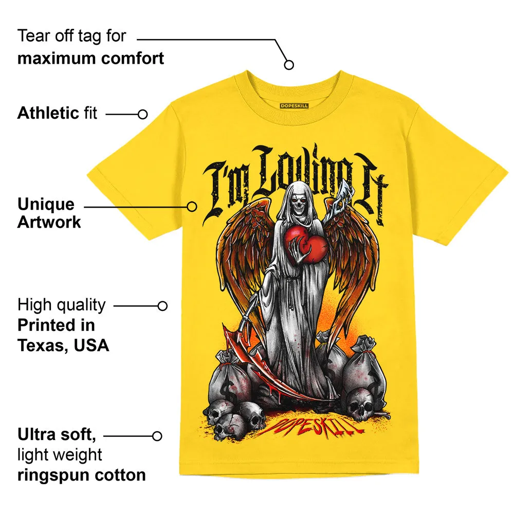 Yellow Ochre 6s DopeSkill Yellow T-shirt New I'm Loving It Graphic sold by DopeSkill product image thumbnail 2