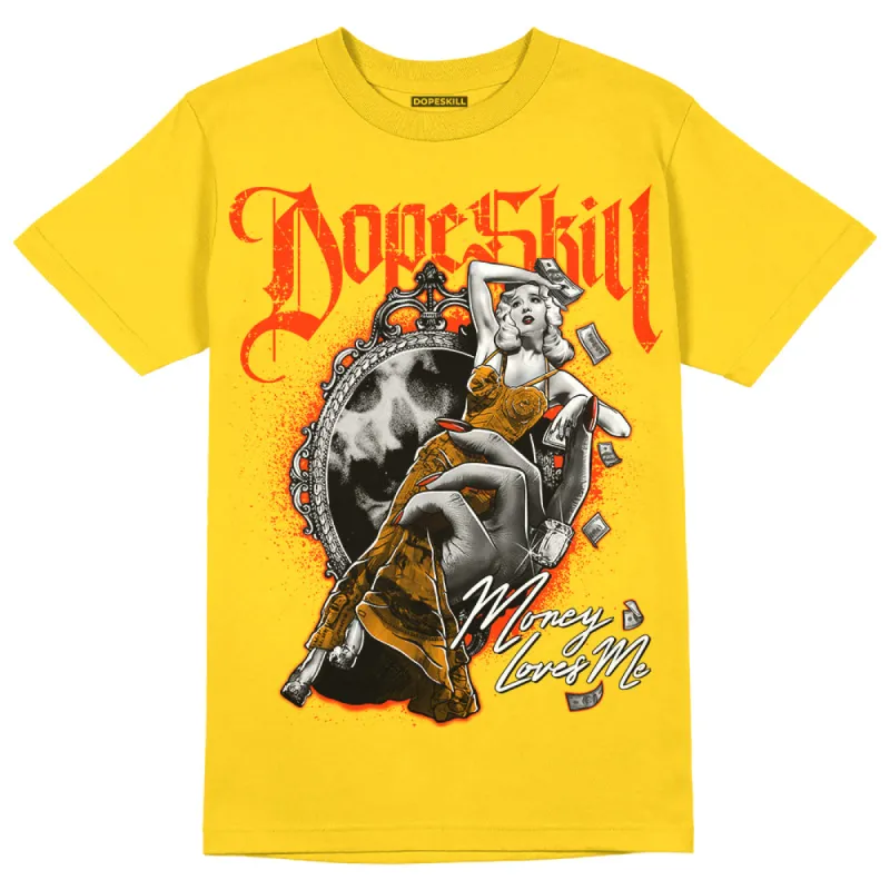 Yellow Ochre 6s DopeSkill Yellow T-shirt Money Loves Me Graphic sold by DopeSkill