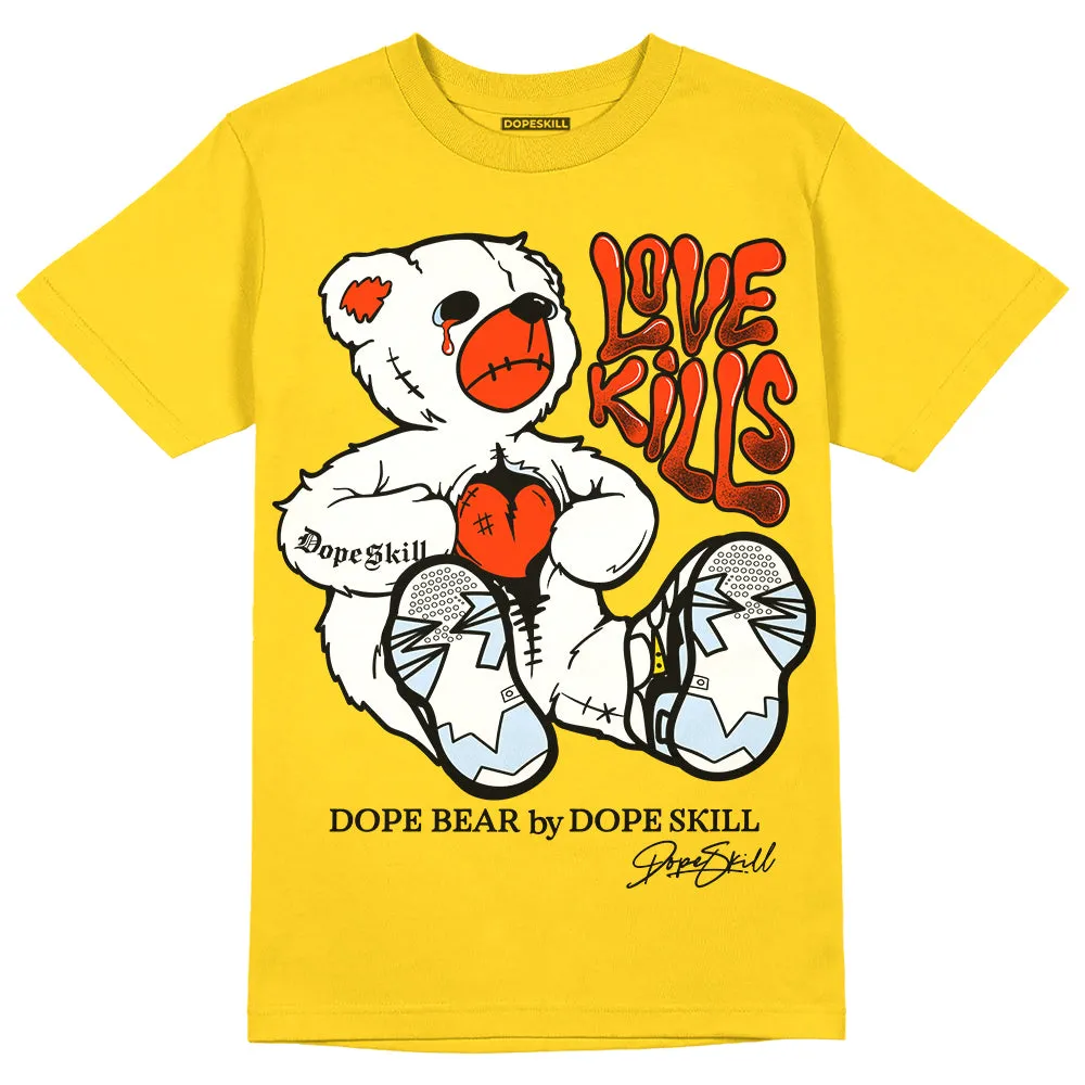 Yellow Ochre 6s DopeSkill Yellow T-shirt Love Kills Graphic sold by DopeSkill