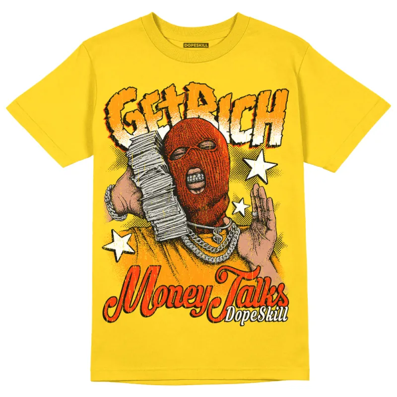 Yellow Ochre 6s DopeSkill Yellow T-shirt Get Rich Graphic sold by DopeSkill