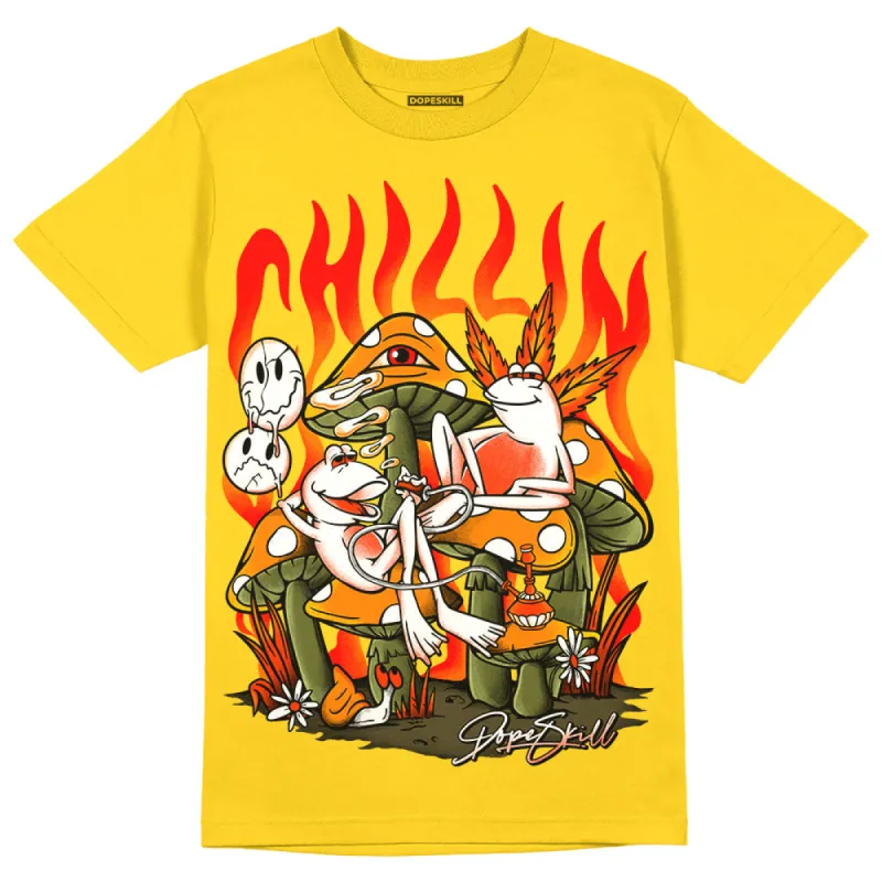 Yellow Ochre 6s DopeSkill Yellow T-shirt Chillin Graphic sold by DopeSkill