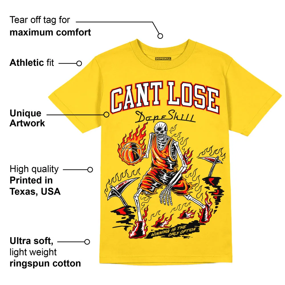 Yellow Ochre 6s DopeSkill Yellow T-shirt Cant Lose Graphic sold by DopeSkill product image thumbnail 2