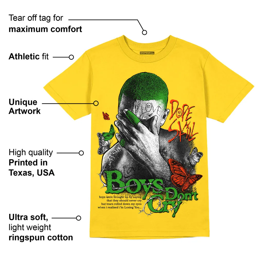 Yellow Ochre 6s DopeSkill Yellow T-shirt Boys Don't Cry Graphic sold by DopeSkill product image thumbnail 2
