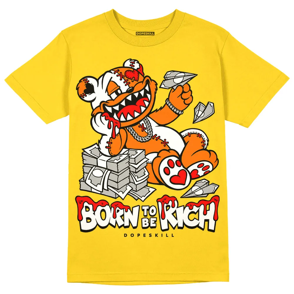 Black Tour Yellow AJ 4 Thunder DopeSkill Unisex T-Shirt Born To Be Rich Graphic sold by DopeSkill product image thumbnail 3