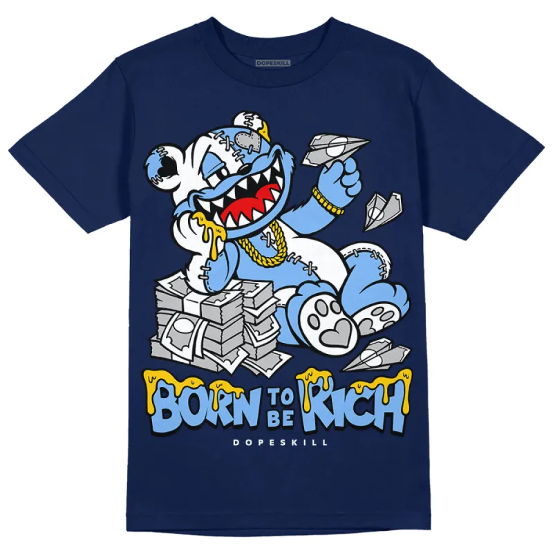 Midnight Navy 5s DopeSkill Navy T-Shirt Born To Be Rich Graphic sold by DopeSkill