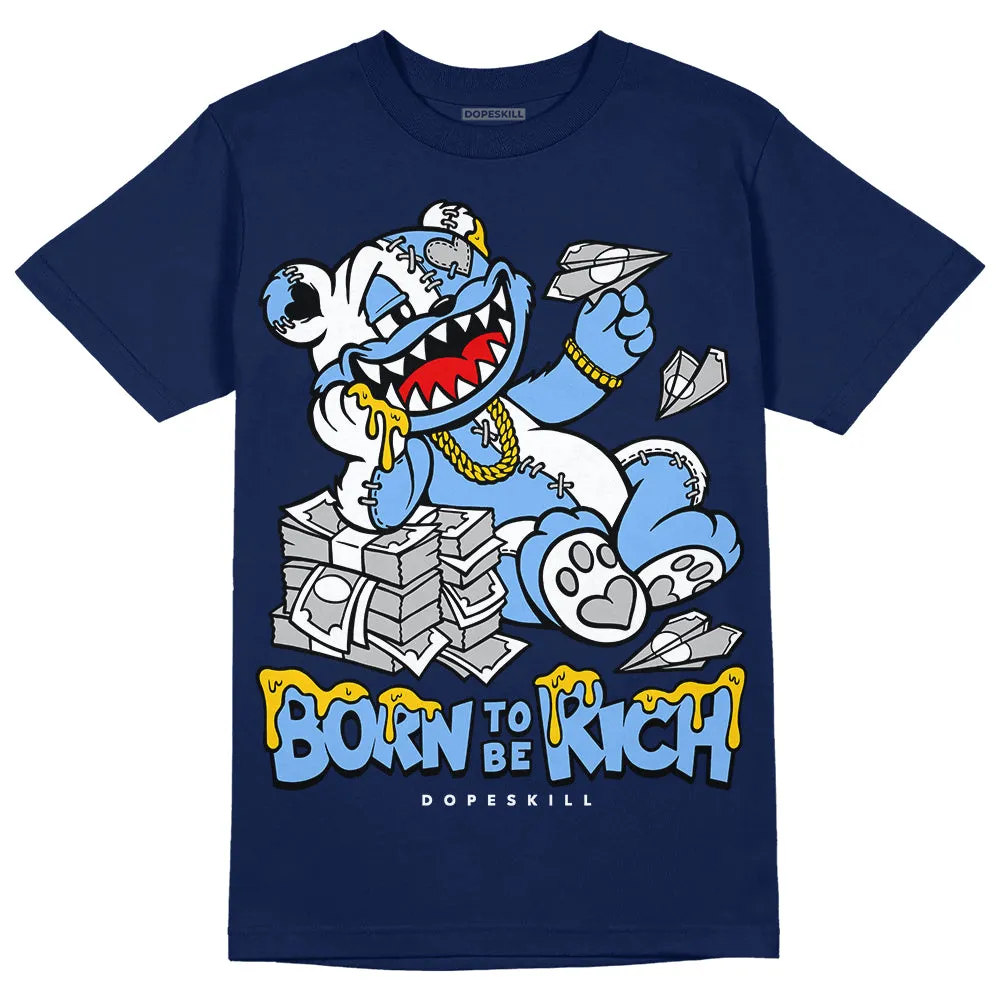 Midnight Navy 5s DopeSkill Navy T-Shirt Born To Be Rich Graphic sold by DopeSkill