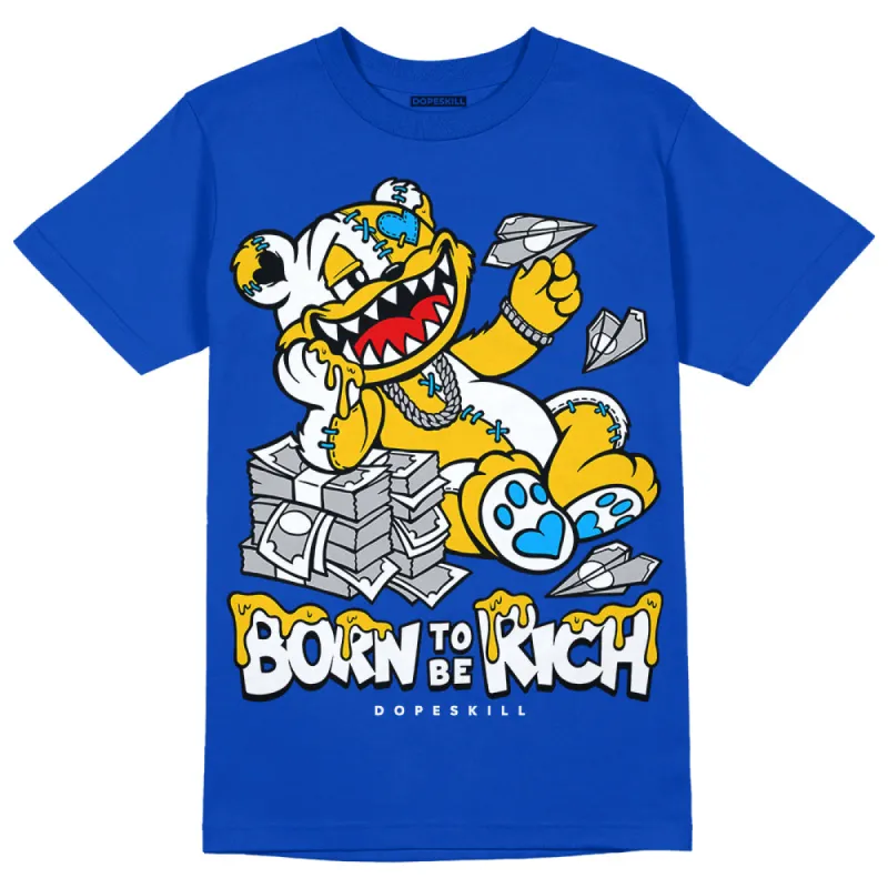 Laney 14s DopeSkill Varsity Royal T-shirt Born To Be Rich Graphic sold by DopeSkill