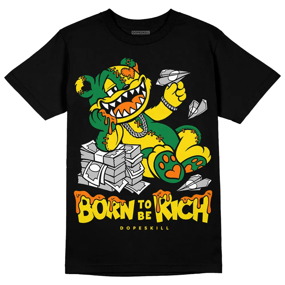 Dunk Reverse Brazil DopeSkill T-Shirt Born To Be Rich Graphic sold by DopeSkill product image thumbnail 2
