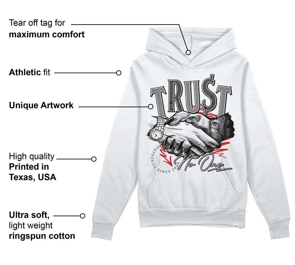 Grey Collection DopeSkill Hoodie Sweatshirt Trust No One Graphic sold by DopeSkill product image thumbnail 3