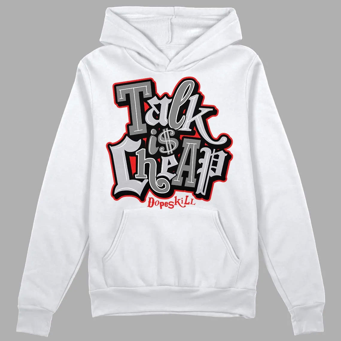 Grey Collection DopeSkill Hoodie Sweatshirt Talk Is Chip Graphic sold by DopeSkill
