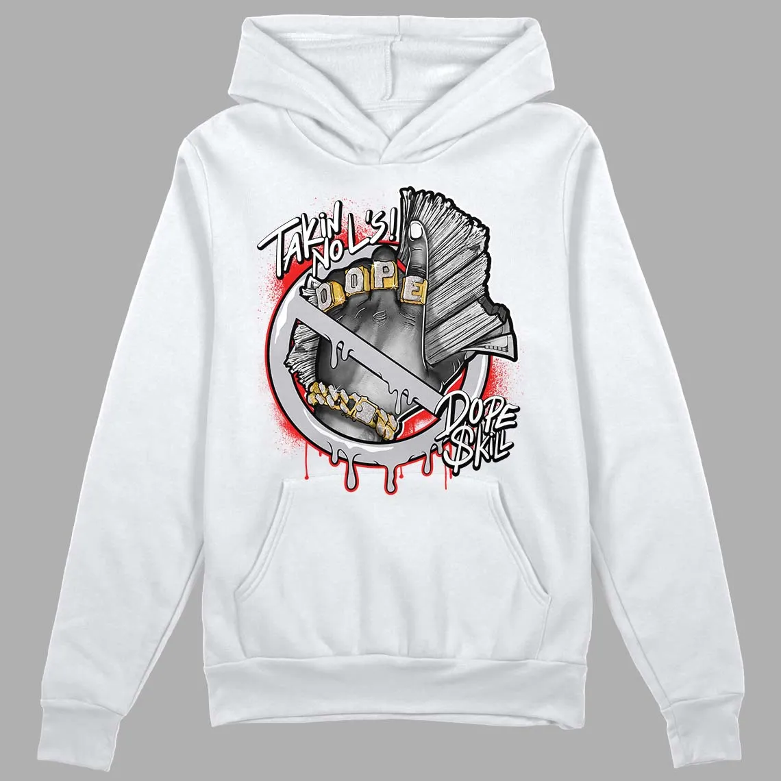 Grey Collection DopeSkill Hoodie Sweatshirt Takin No L's Graphic sold by DopeSkill