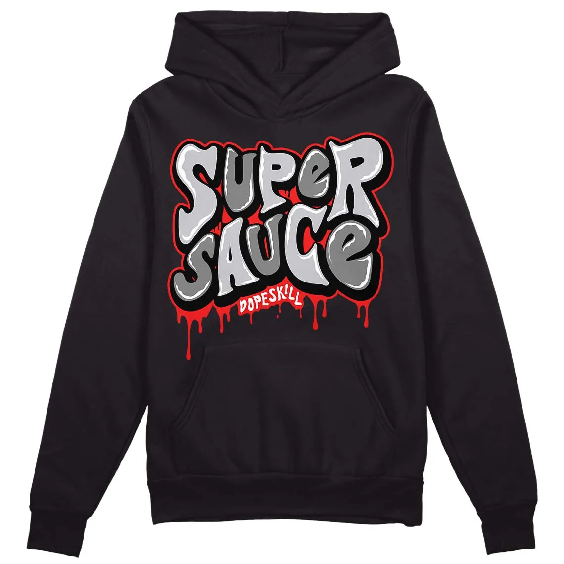 Grey Collection DopeSkill Hoodie Sweatshirt Super Sauce Graphic sold by DopeSkill product image thumbnail 2